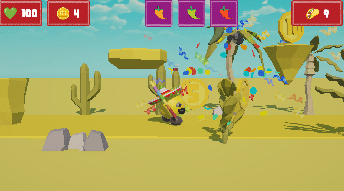 Platformer hit effect