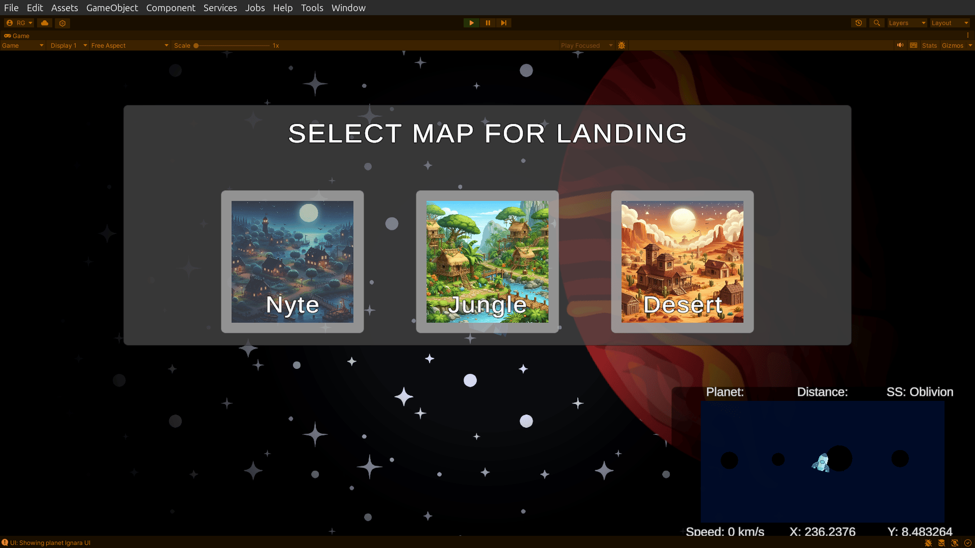 Space explorer landing site selection