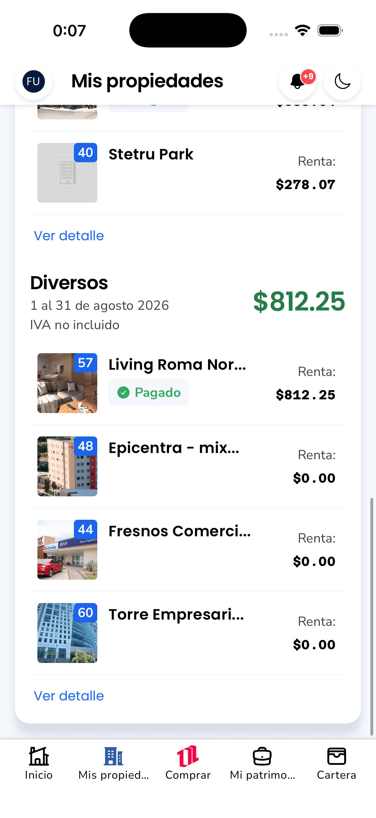 100 Ladrillos — Income by source
