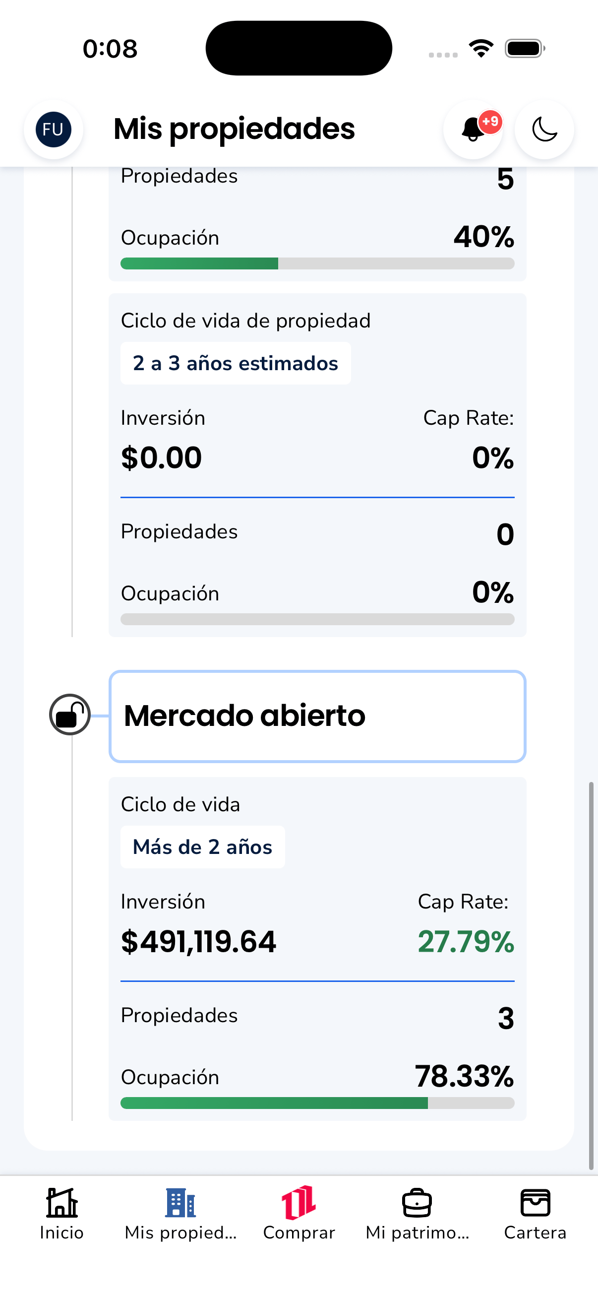 100 Ladrillos — Open market