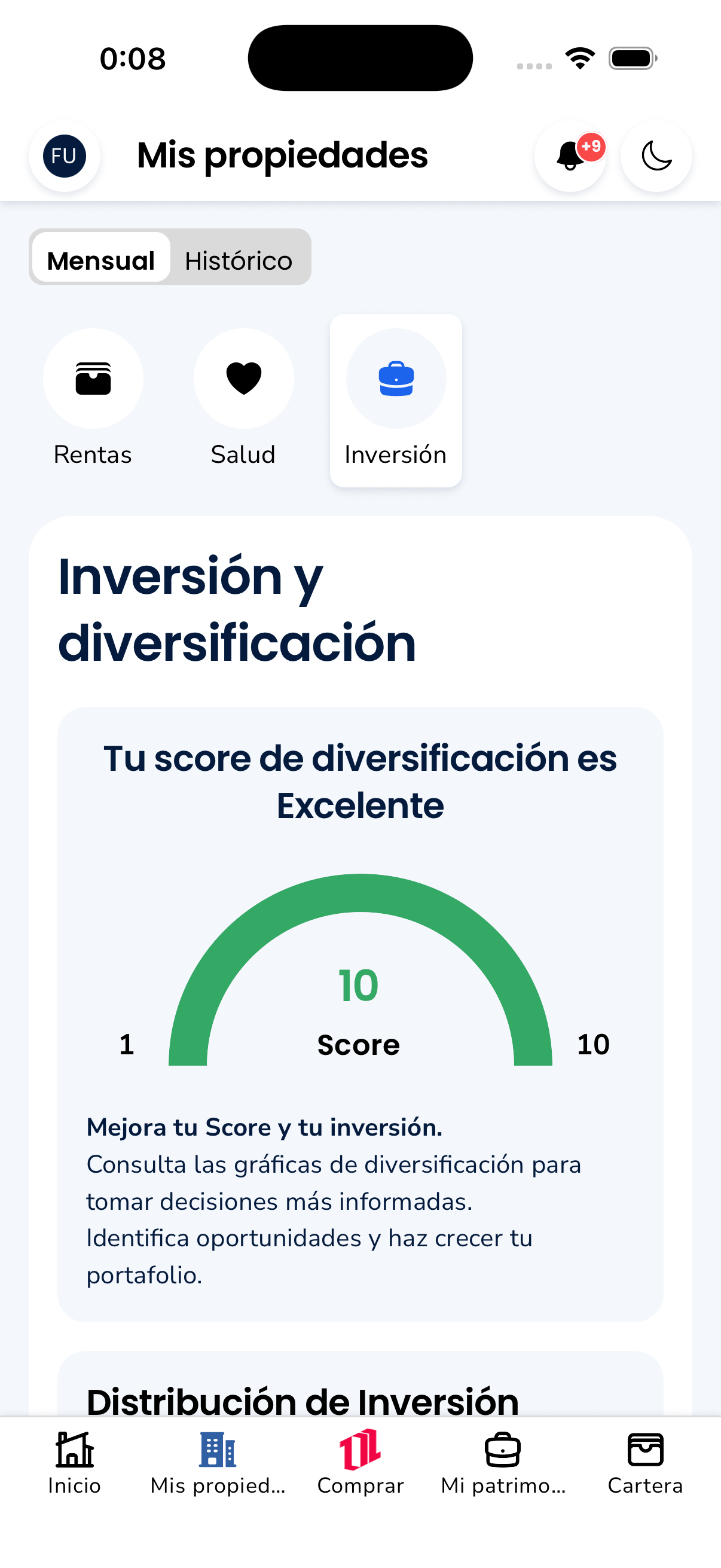 100 Ladrillos — Diversification score
