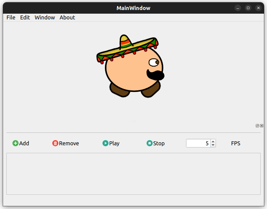 Sprite animation previewer